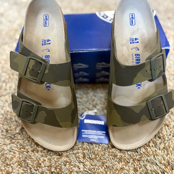 Birkenstock Camo Green Sandals - Picture 1 of 6